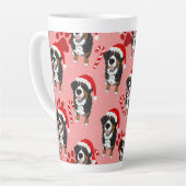 KerstBernese Mountain Dog Latte Mok (Linkerhoek)