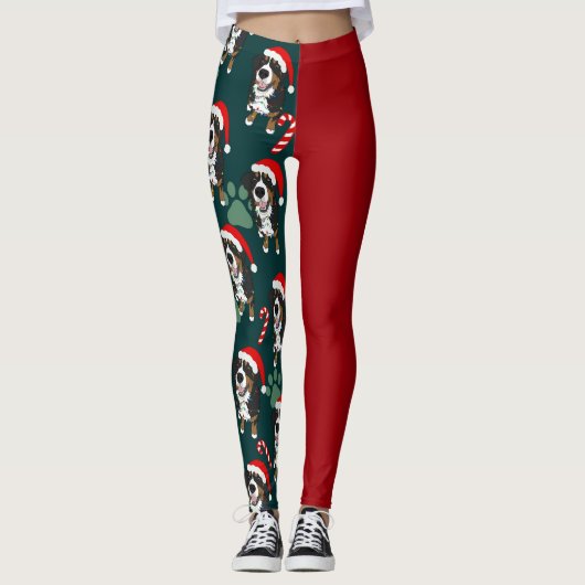 KerstBernese Mountain Dog Leggings (Voorkant)
