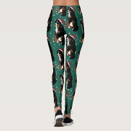 KerstBernese Mountain Dog Leggings (Achterkant)