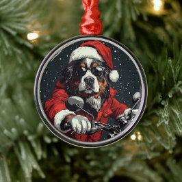 KerstBernese Mountain Dog Metalen Ornament