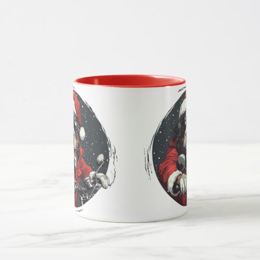 KerstBernese Mountain Dog Mok (Midden)