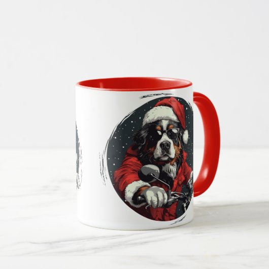 KerstBernese Mountain Dog Mok (Voorkant rechts)