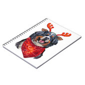 KerstBernese Mountain Dog Notitieboek (Linkerzijde)