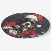 KerstBernese Mountain Dog Papieren Bordje (Gekanteld)