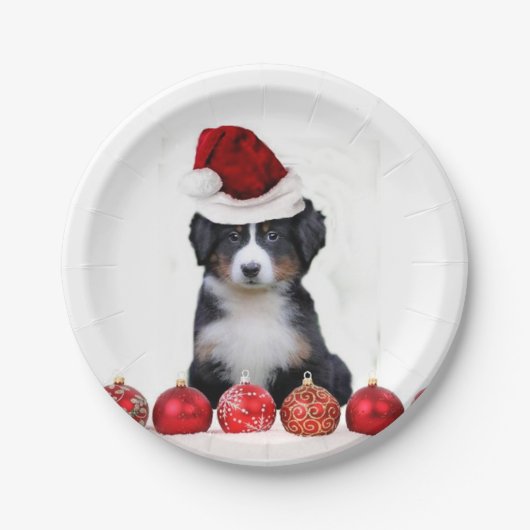 KerstBernese Mountain Dog Papieren Bordje (Voorkant)