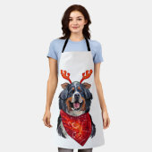 KerstBernese Mountain Dog Schort (Gedragen)