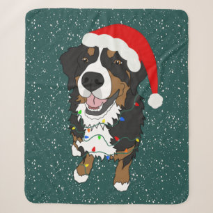 KerstBernese Mountain Dog Sherpa Deken