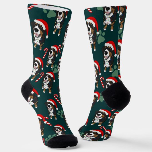 KerstBernese Mountain Dog Sokken (Gebogen)