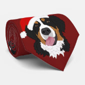 KerstBernese Mountain Dog Stropdas (Opgerold)