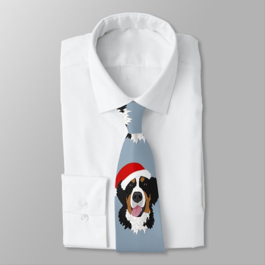 KerstBernese Mountain Dog Stropdas (Gebonden)
