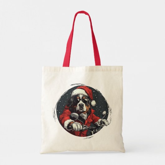 KerstBernese Mountain Dog Tote Bag (Achterkant)