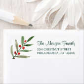 KerstBerries Retouradreslabels Etiket (Insitu)