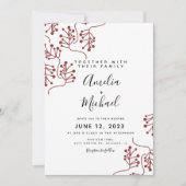 KerstBerry en Botanische bruiloft met Pset Kaart (Voorkant)