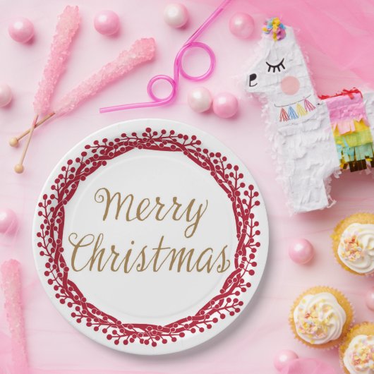 kerstbes met bord op papier (Feest)