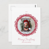 kerstbes met foto briefkaart (Voorkant / Achterkant)