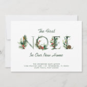 Kerstbessen Bloemen Noel Vakantie Verhuizen Aankondiging (Voorkant)