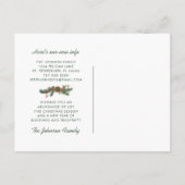 Kerstbessen Bloemen Noel Vakantie Verhuizen Aankondigingskaart (Achterkant)