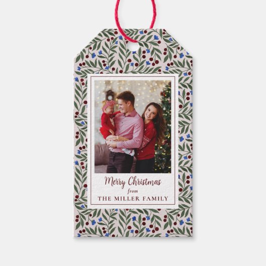 kerstbessen cadeaulabel (Voorkant)