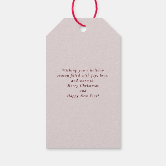 kerstbessen cadeaulabel (Achterkant)