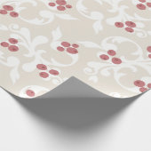 kerstbessen cadeaupapier (Hoek)