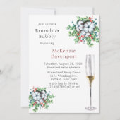 kerstbessen Cotton Brunch en Bubble Kaart (Voorkant)