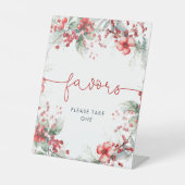 Kerstbessen Douche Favorieten Reclamebord Met Voetstuk (Voorkant)