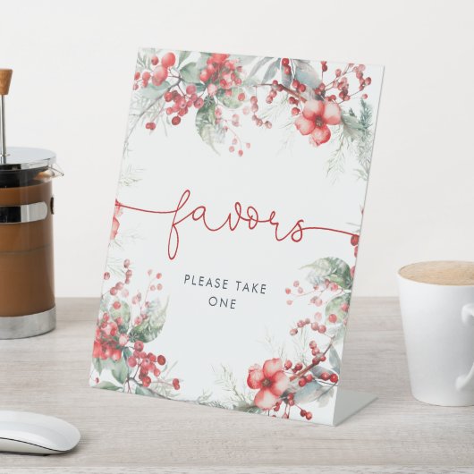 Kerstbessen Douche Favorieten Reclamebord Met Voetstuk (Insitu)