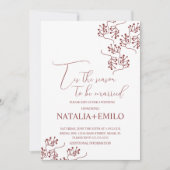 Kerstbessen Elegante Kerst Huwelijk  Kaart (Voorkant)
