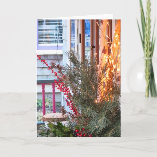 Kerstbessen en -lichtjes - Martha's Vineyard Kaart (Voorkant)