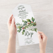 kerstbessen en pijnbruiloft all in one uitnodiging (Afscheurbaar)