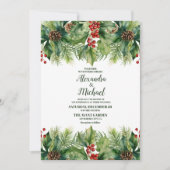 kerstbessen en pijnbruiloft kaart (Voorkant)