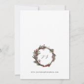 kerstbessen en pijnbruiloft kaart (Achterkant)