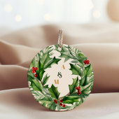 kerstbessen en pijnbruiloft ronde sticker