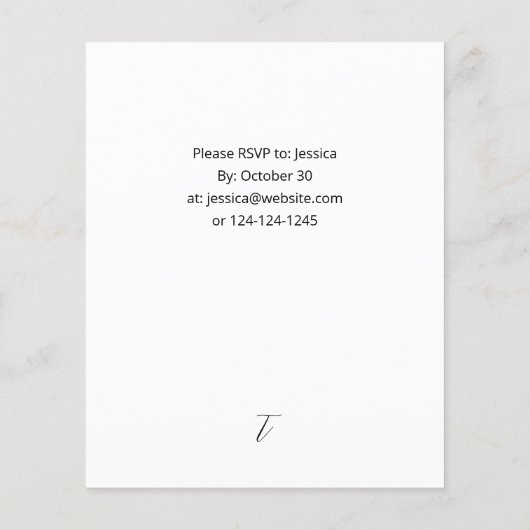 kerstbessen en pine-diner of -feest flyer (Achterkant)