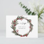 kerstbessen en pine met maaltijd RSVP Wreater (Staand voorkant)