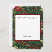 Kerstbessen Familie Feestdagenkaart (Achterkant)