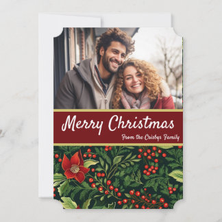 Kerstbessen Familie  Feestdagenkaart