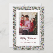 kerstbessen feestdagenkaart (Voorkant)