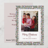 kerstbessen feestdagenkaart (Voorkant / Achterkant)