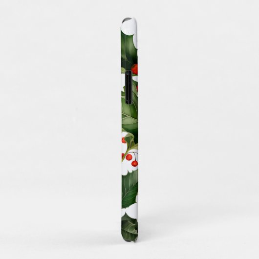 Kerstbessen Holly bladeren. Kerstbessen Case-Mate iPhone Case (Achterkant/rechts)