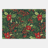 kerstbessen inpakpapier vel (Voorkant)