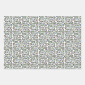 kerstbessen inpakpapier vel (Voorkant 3)