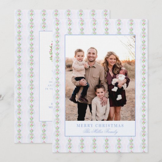 kerstbessen kaart (Voorkant / Achterkant)