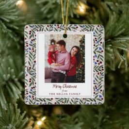 kerstbessen keramisch ornament