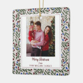 kerstbessen keramisch ornament (Links)