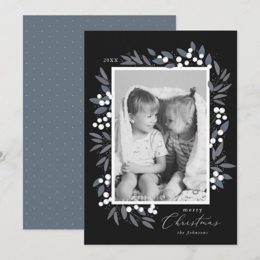 Kerstbessen Kerstkaart (Voorkant / Achterkant)