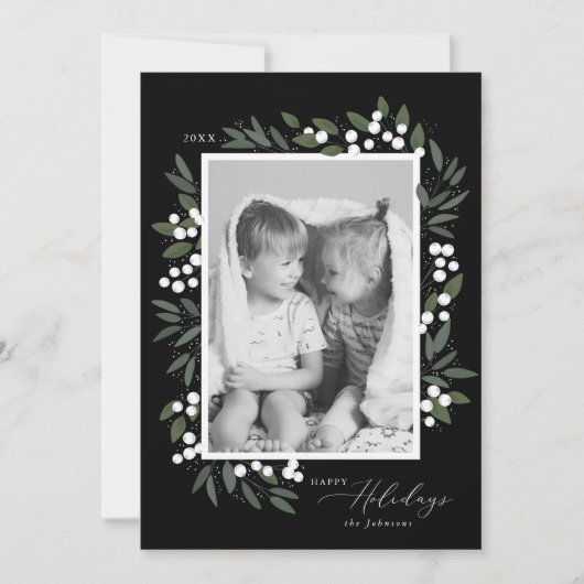 Kerstbessen Kerstkaart (Voorkant)