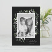 Kerstbessen Kerstkaart (Staand voorkant)