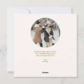 Kerstbessen krans foto collage feestdagenkaart (Achterkant)