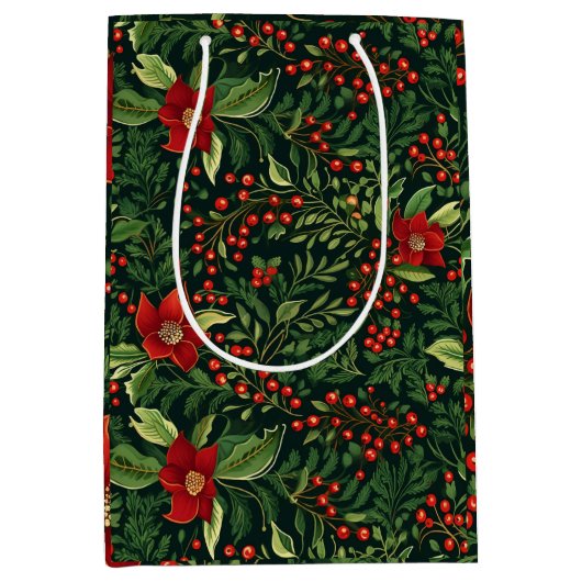 kerstbessen medium cadeauzakje (Voorkant)